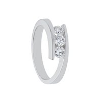Anello Babila Milano Donna Trilogy in Oro bianco Diamante 0.60 Ct BBB14060C - BBB14060C